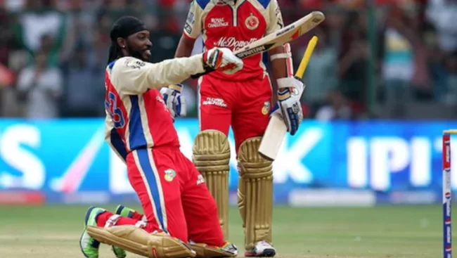 Chris Gayle's explosive innings