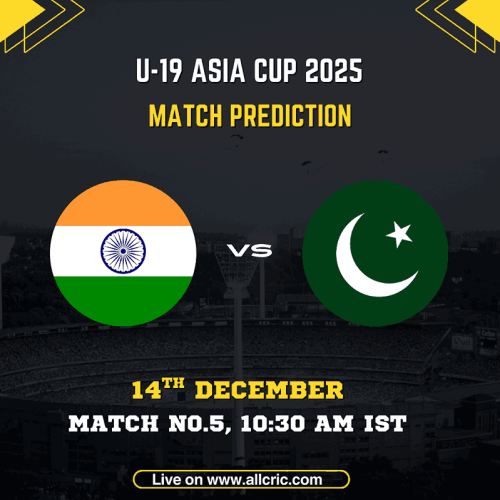 Ind U19 vs Pak U19 Dream11 prediction and Ind U19 vs Pak U19 today match prediction for Under-19 Asia Cup 2025 Match 5 at ICC Academy Dubai, featuring India U-19 vs Pakistan U-19 match preview, probable XI, fantasy tips, and win probability insights.