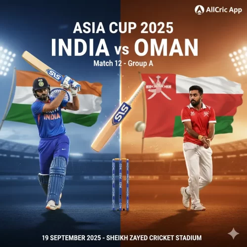 IND vs OMA Dream11 Prediction Today Match 12 – Asia Cup 2025 India vs Oman Asia Cup 2025 Match 12 – Today’s Dream11 prediction, fantasy tips & playing XI. Stay updated with live scores
