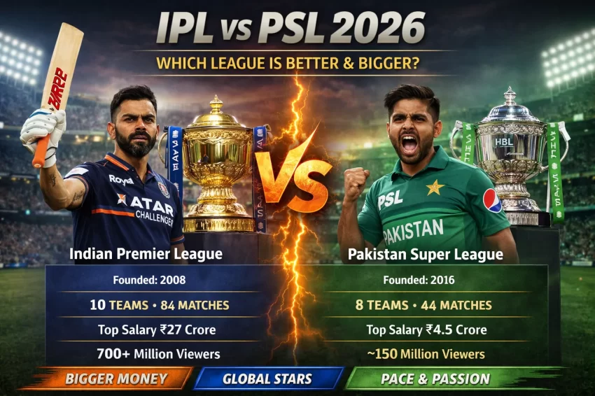 Which league delivers better cricket — IPL or PSL? And is the gap between them really as big as people say?