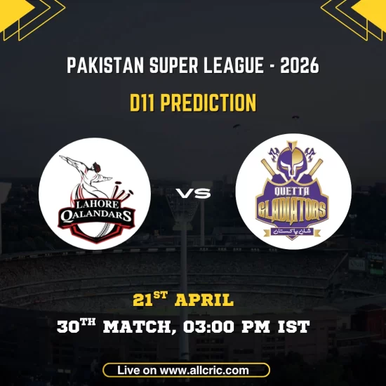 LAH vs QUE Dream11 prediction PSL 2026 Match 30 with fantasy tips, pitch report and best team picks