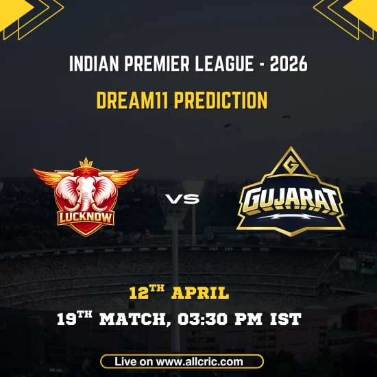 LSG vs GT Dream11 prediction today match IPL 2026 – Lucknow Super Giants vs Gujarat Titans Dream11 team today, fantasy picks, April 12 match