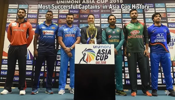 Discover the most successful Asia Cup captains from 1984–2025. See records, titles & stats.