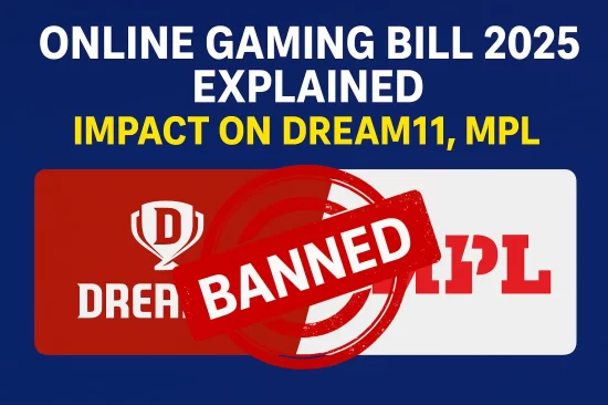 New Online Gaming Bill 2025 Big Blow to Fantasy Sports in India India’s new Online Gaming Bill 2025 changes everything! Learn what it means for Dream11, MPL & fantasy gamers. Stay safe, explore legal options.