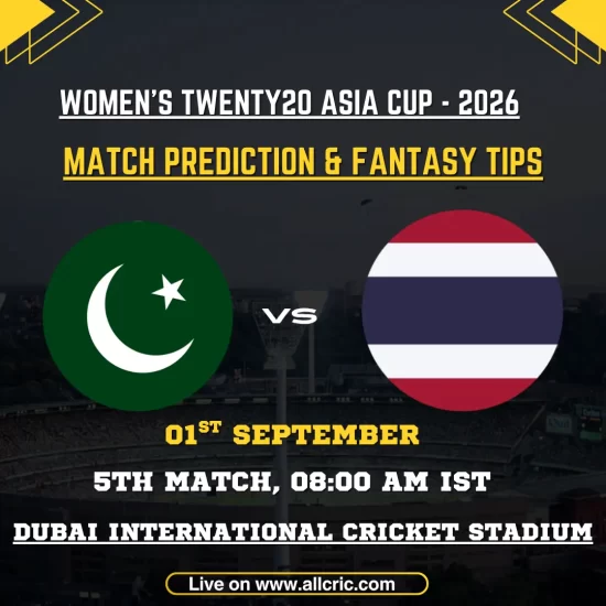 PAK W vs THA W today match prediction for Women’s T20 Asia Cup 2026, featuring Pakistan Women vs Thailand Women with fantasy tips and Fantasy Team.