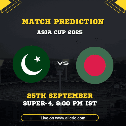 PAK vs BAN Dream11 Prediction Today – Asia Cup 2025 Super 4 match preview with fantasy tips, probable XI, and match details (25th September, 8:00 PM IST).