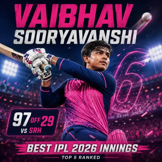 Top 5 Vaibhav Sooryavanshi Best IPL Innings 2026 Top 5 Vaibhav Sooryavanshi Best IPL Innings 2026