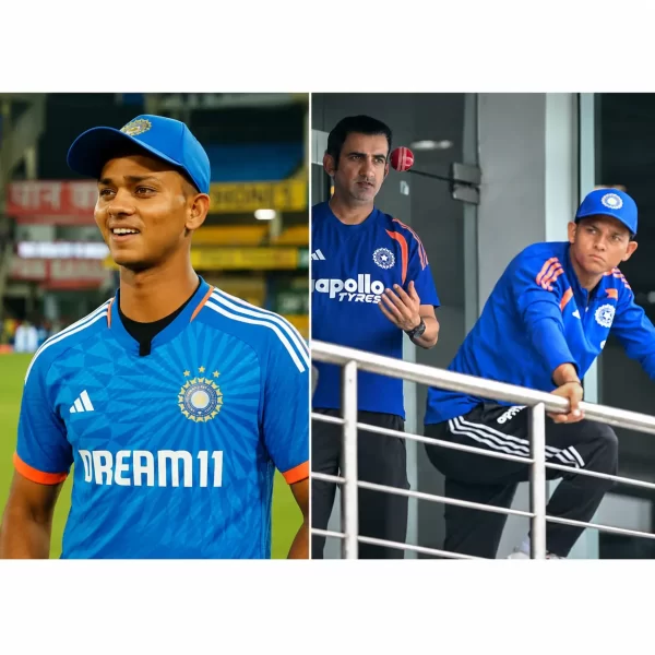 Yashasvi Jaiswal in India cricket training gear during team activities, representing his Grade B BCCI central contract and international career.